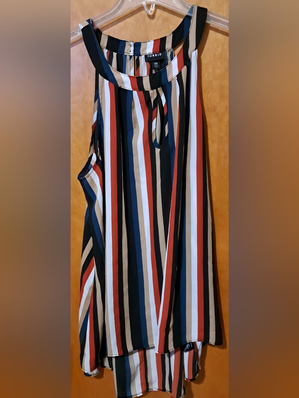 Torrid Vertical Striped Summer Tank Top